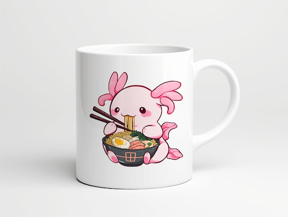Ramen Axolotl Mug • Gift for Axolotl Lover • Axolotl Gift • Birthday Gift • Gift for Him • Gift for Her • Gift for Daughter • Ramen Gift
