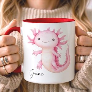 CUSTOM Cute Axolotl Mug • Axolotl Gifts • Personalised Axolotl Gift • Gift for Her Sister Daughter • Birthday Gift • Tea Coffee Mug image 3