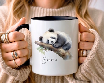 CUSTOM Panda Mug • Personalised Panda Gift • Coffee Mug Housewarming Gift • Gift for Her Sister Daughter • Budget Birthday Gift • Animal Mug