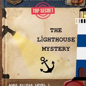 Lighthouse Mystery Detective Game | Printable STEM Activity | Kids Escape Room (Ages 6+)