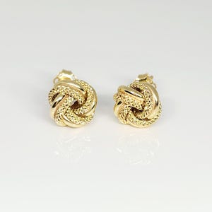 Orecchini A Nodo D'amore Oro 14kt | Made In Italy, 15 Mm, Finitura Lucida