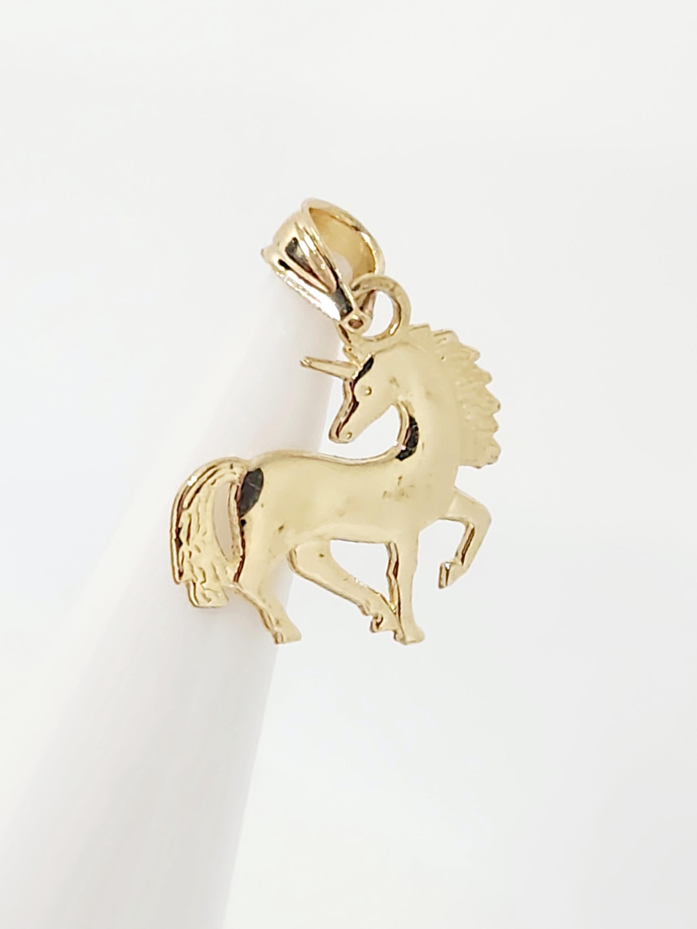 Ciondolo Portafortuna 14k Oro Giallo Con Simbolo Dollaro E Zirconi – Peso 1g, Regalo Idea