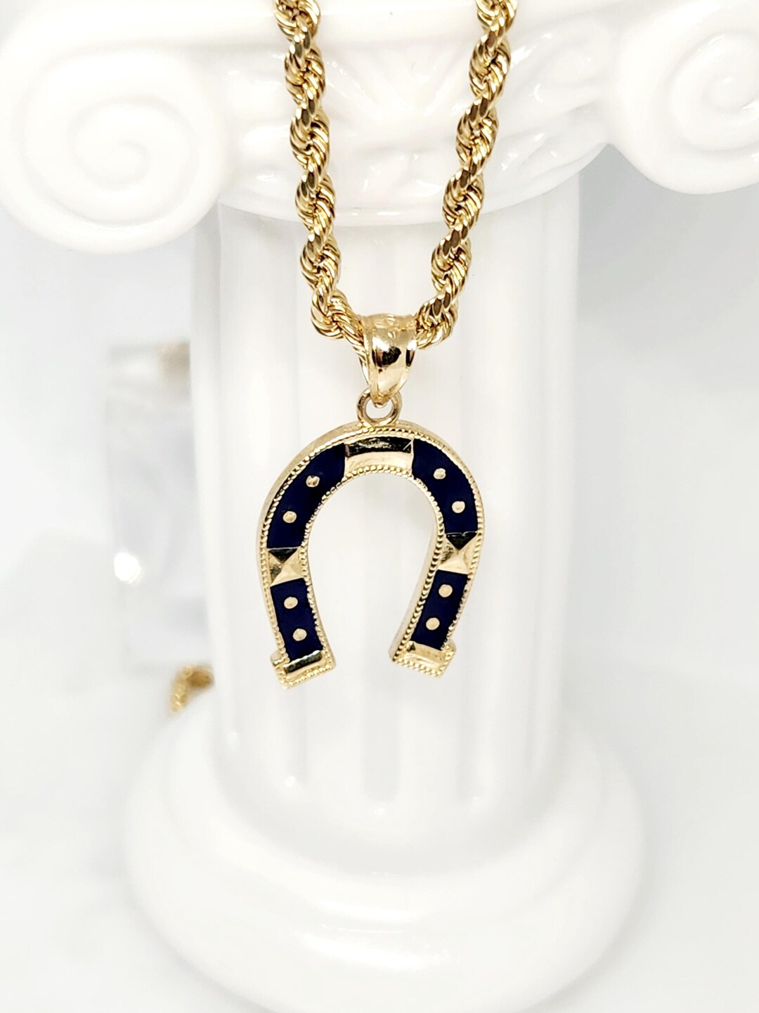 Gold Lucky Horseshoe Charm Bracelet main image 0