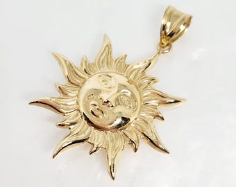 Ciondolo Cuore In Oro Giallo 14kt Con Zircone Rosso (Pietra Di Luglio) - Gioiello Autentico
