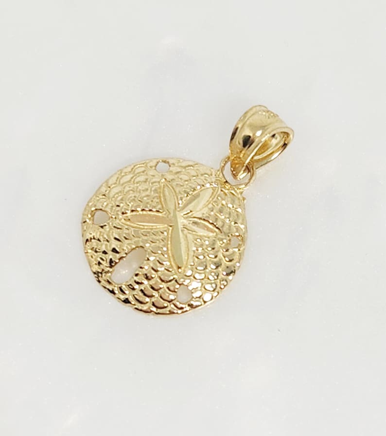 Gold Sand Dollar Charm