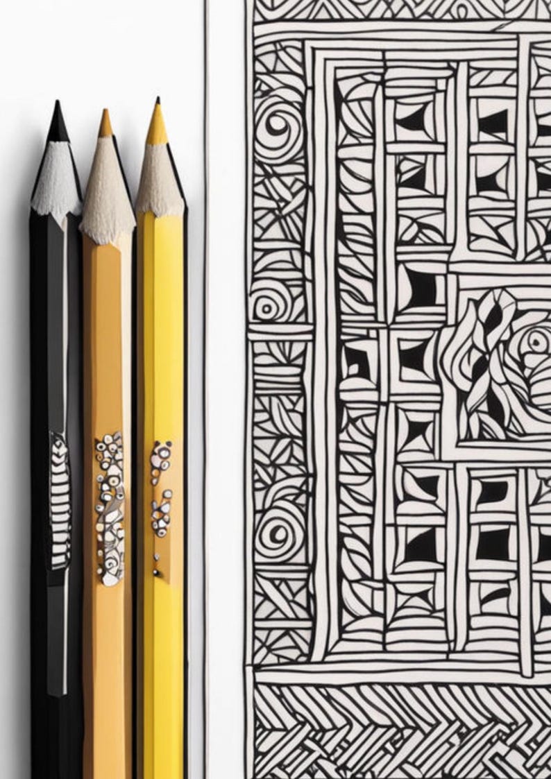 Geometric Patterns Coloring Book, Digital Geometric Designs, Printable ...