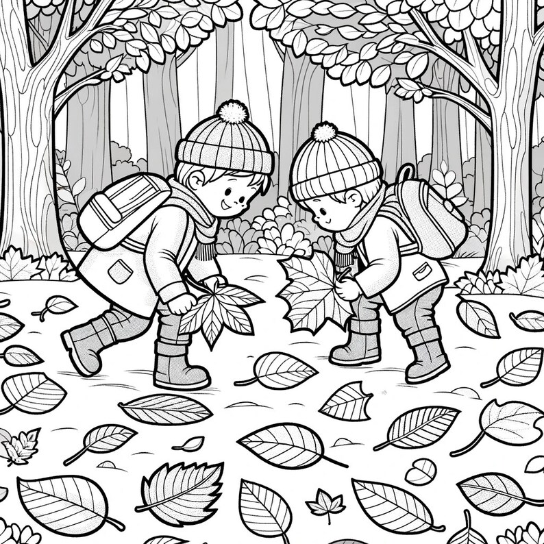 Seasons Coloring Pages 10 Printable PDF & PNG for Kids - Etsy