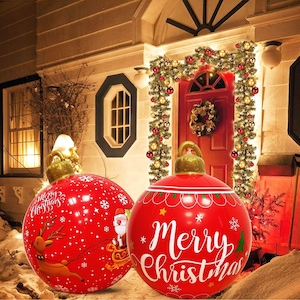 Christmas 2024 balls outside