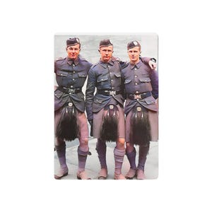 Cartas de póquer de edición limitada con foto antigua de Hommes 014, baraja de colección de historia militar escocesa de Gordon Highlanders