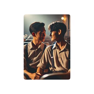 Vintage bioscooppokerkaarten | LGBTQ+ verborgen liefde | Ontbrekende Grant-serie | 1940s Aziatisch-Amerikaans romantisch deck Joy Happiness