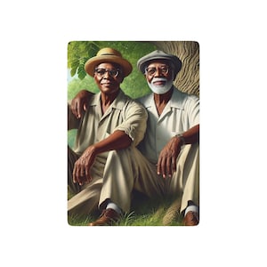 Pokerkaarten | Ontbrekende Grant Series 057 – Vintage Americana, Queer Black Love en op Grant hout geïnspireerde speelkaarten Afro-Amerikaanse ouderlingen