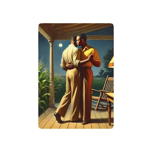 Pokerkaarten ontbreken Grant Series 033 | Vintage Afro-Amerikaanse queer speelkaarten | Landelijk Americana Collector's Deck Black Love Happiness