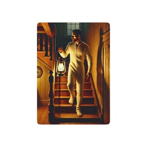 Vintage pokerkaarten | Grant Series 036 ontbreekt | Queer Americana | Lantaarn licht eenzaamheid | Collector's Edition lang ondergoed