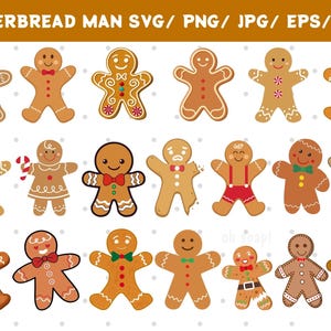 Lebkuchenmann svg, Lebkuchenfrau svg, Weihnachts svg, Bundle svgs, Schichtschnitt, Lebkuchen png, Lebkuchen dxf, Lebkuchenmann eps