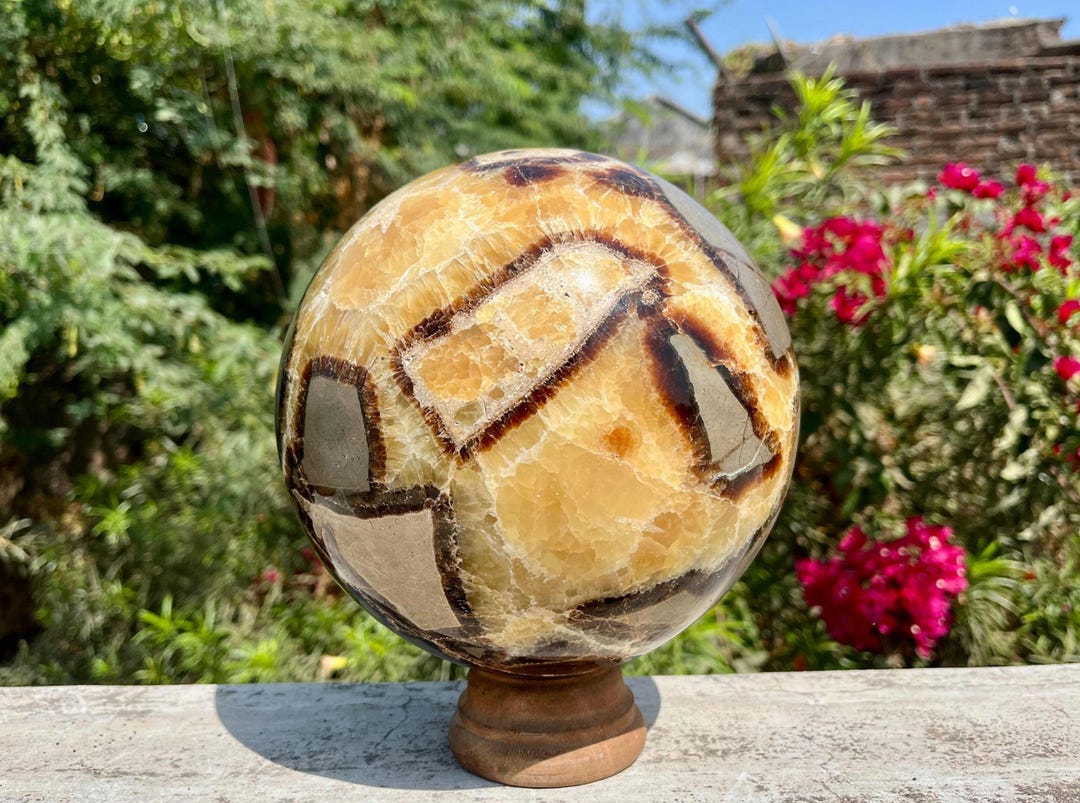 Large Septarain Sphere|septarian Dragon Sphere | Large Sphere | Crystal ...