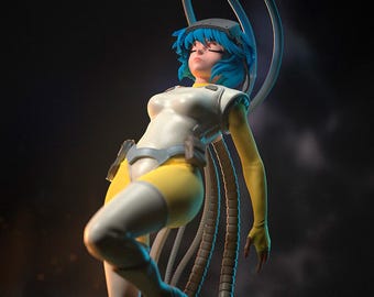 Figurine Motoko Kusanagi 28cm / 11in (Painted) - Ghost In The Shell - 3D Printed Resin