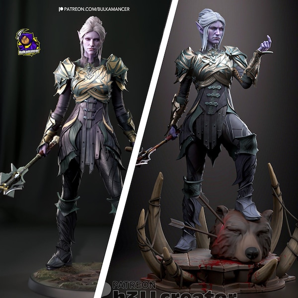 Figurine Minthara 24cm (Peinte) - Baldur's Gate 3 - Impression 3D résine