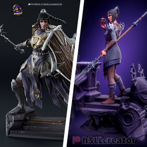 Figur Schattenherz 25 & 29 cm (bemalt) - Baldur&#39;s Gate 3 - 3D Gedruckt aus Kunstharz