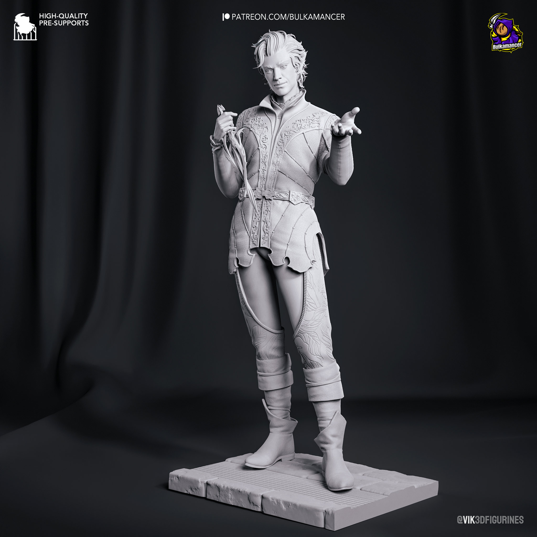 アスタリオンのフィギュア 25cm (塗装済み) - バルダーズ・ゲート3