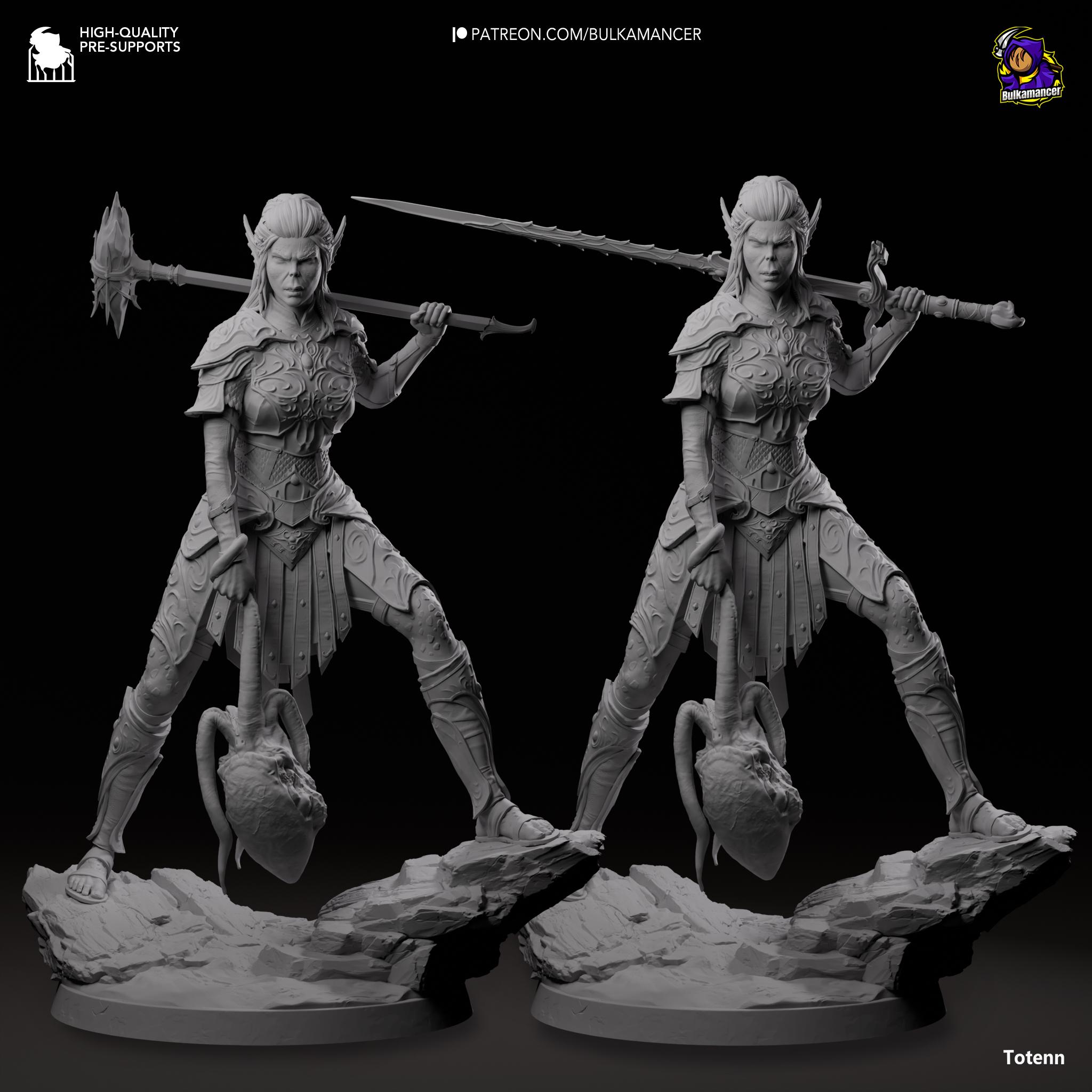 Figurine Lae'zel 26-28cm / 10.2-11in (painted) - Baldur's Gate 3