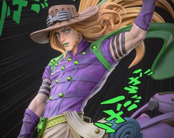 Painted Gyro Zeppeli Figurine – Steel Ball Run 3D Resin Model (39cm/15in)