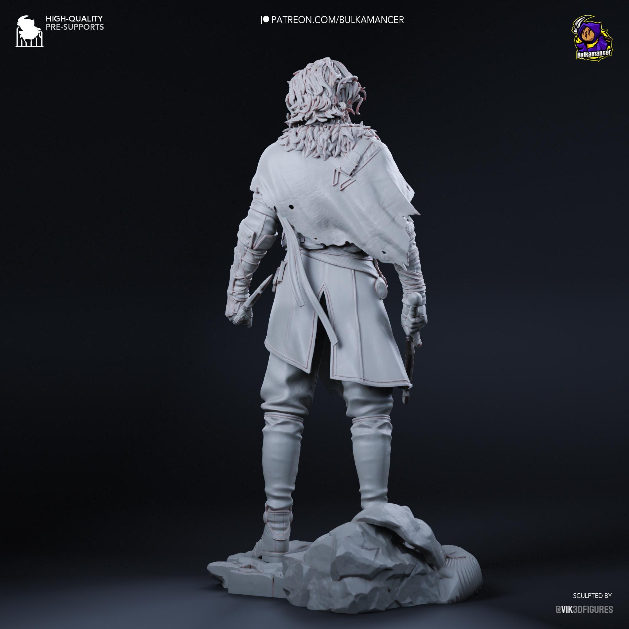フィギュア裏面（塗装済み）25 cm / 9.84インチ - Clair Obscur
