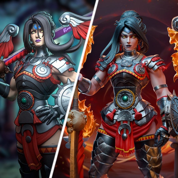 Figurine Nemesis 34cm / 13.2in (painted) - Hades II - 3D Printed