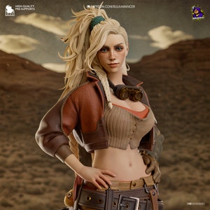 Figur Gemma 22cm (bemalt) - Monster Hunter Wilds- 3D gedruckt aus Kunstharz