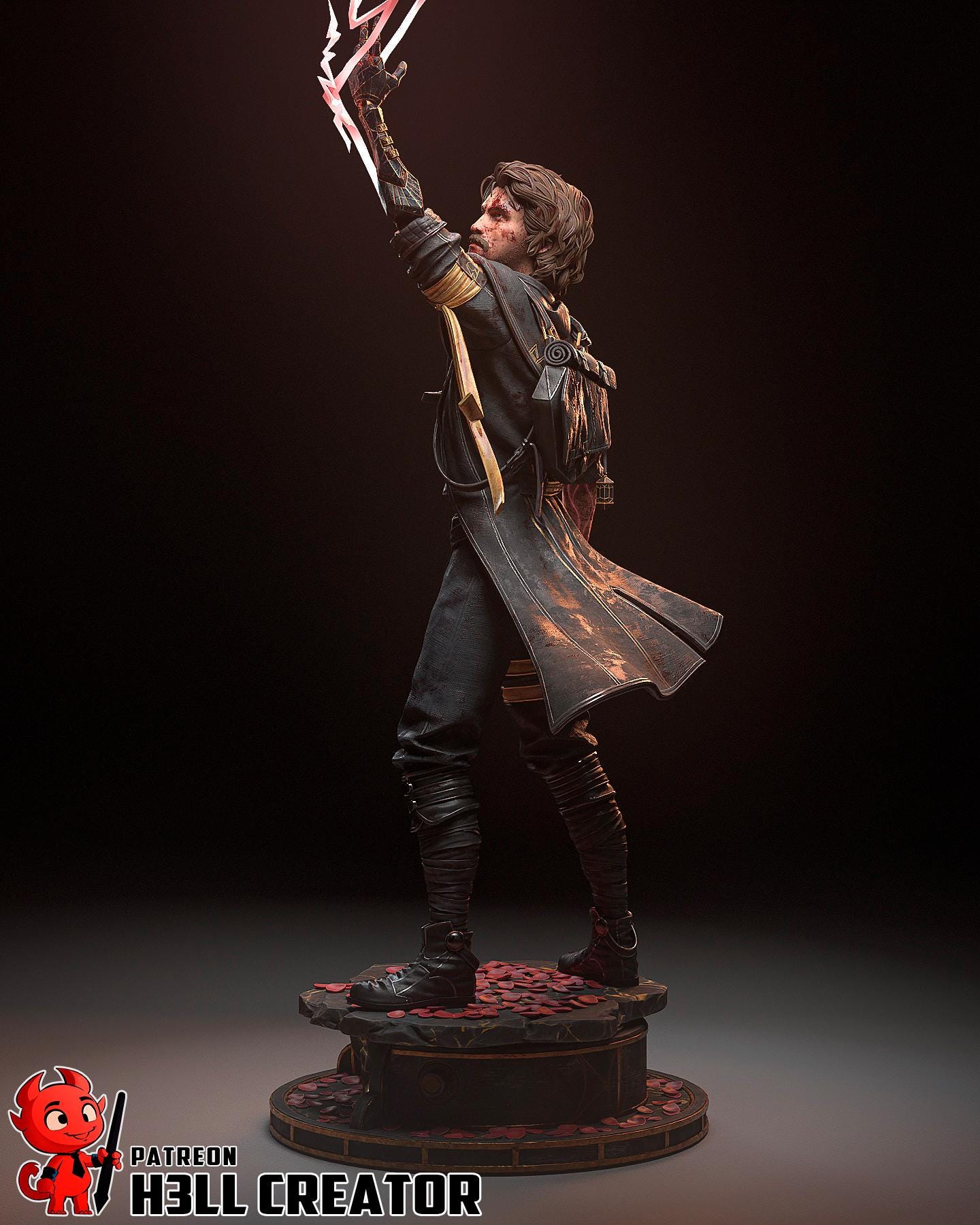 Figurine Gustave (painted) 39cm / 15.3in - Clair Obscur