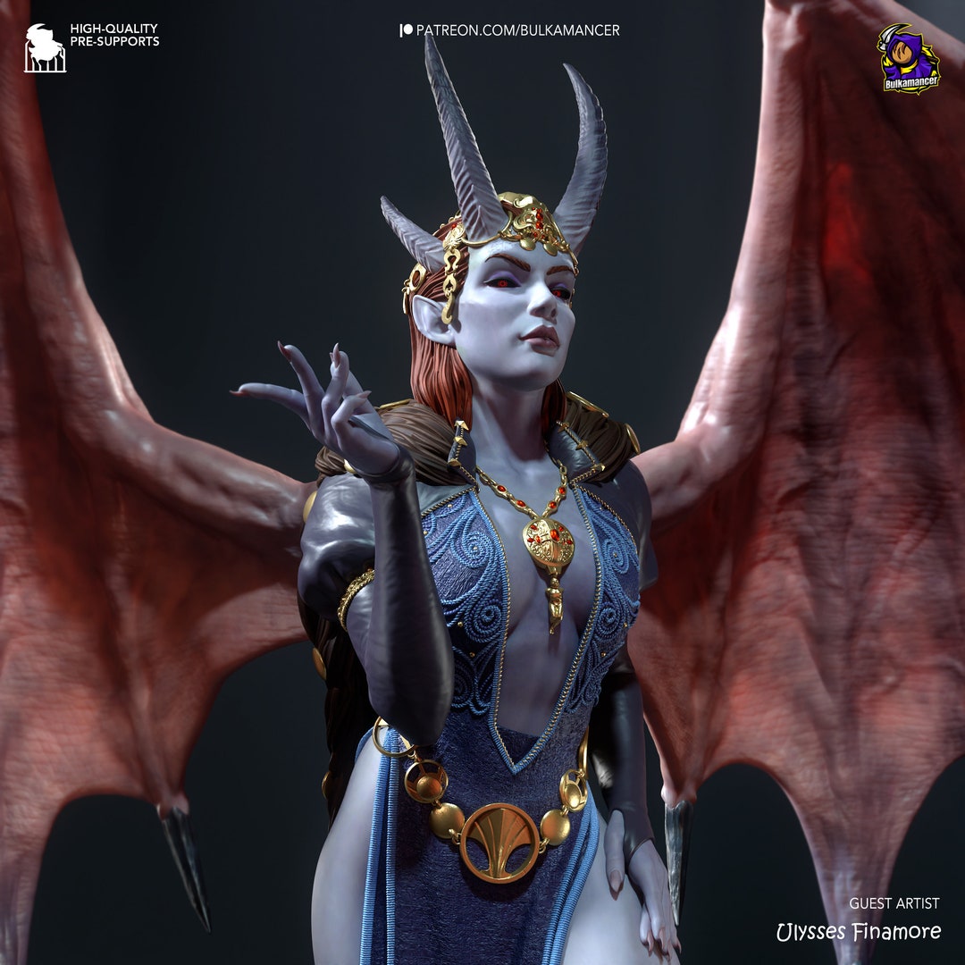 Figurine Mizora 30cm / 11.5in (painted) - Baldur's Gate 3 - 3D