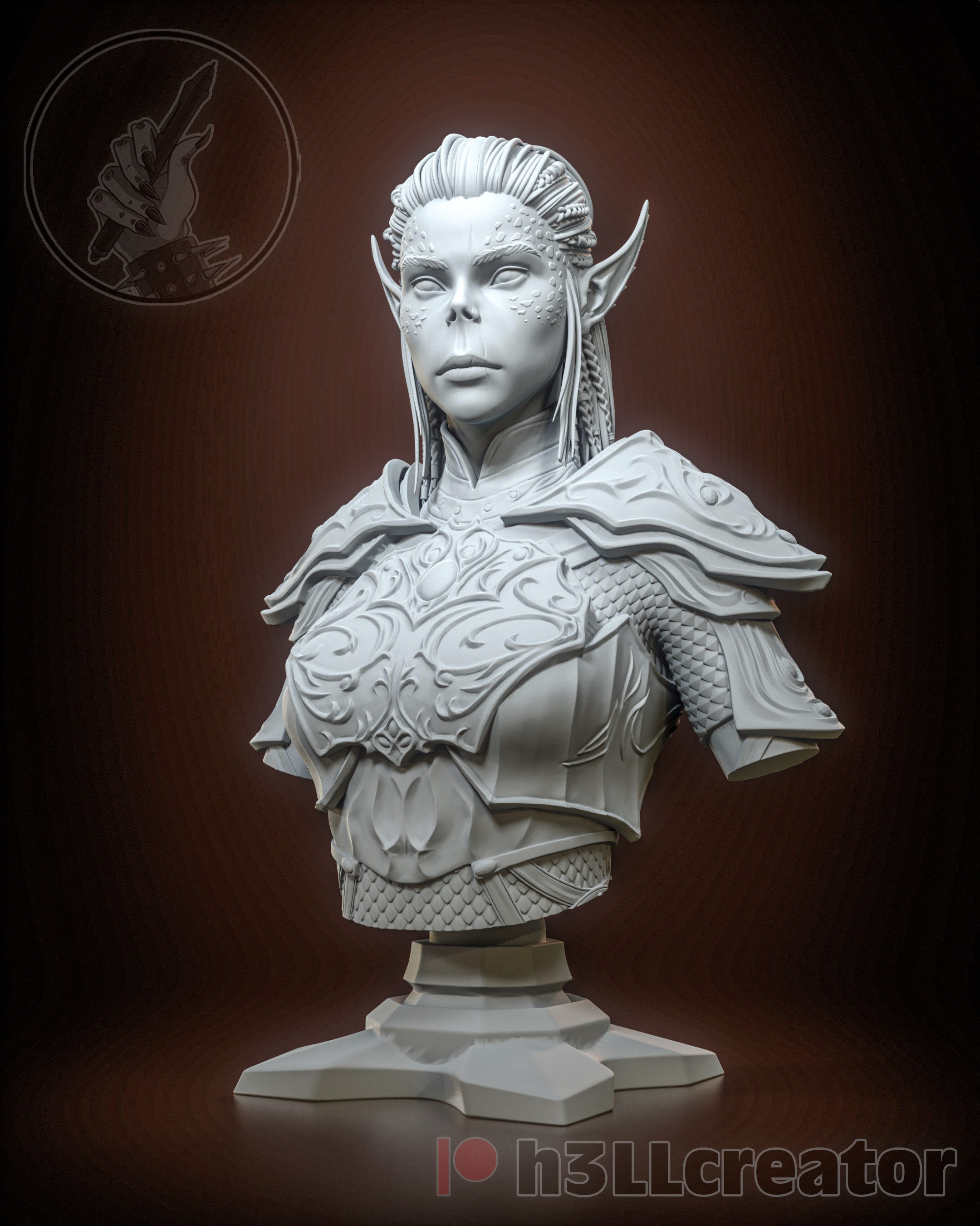 Figurine Lae'zel 26-28cm / 10.2-11in (painted) - Baldur's Gate 3