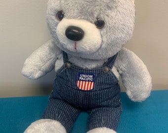 Union Pacific Gray Teddy Bear