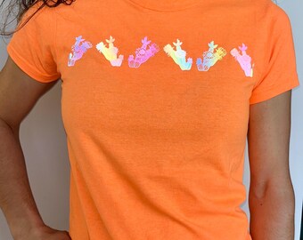 Cactus Bloom Hi-Viz Reflective Safety T-shirt