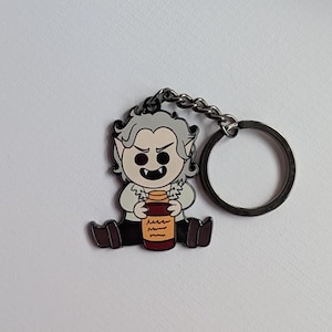 Astarion Vampire Baldurs Gate 3 BG3 Blood Jar Hard Enamel Premium Keyring Key Ring Keychain