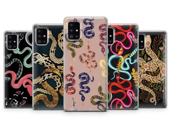 Snake Case Snake Skin Cover for iPhone 17Pro, 16, 15, 14, 13, 12, Samsung S25, S24, S23Fe, S22, A16, A26, A56, Pixel 10, 9Pro