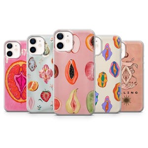 Women Case Vulva Cover for iPhone 15 14 13 12 Pro 11 XR SE, Samsung S23 S22 A73 A53 A13 A14 S21 Fe S20, Pixel 8 7 6A