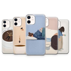 Coffee Case Coffee Lover Hülle für iPhone 16 15 14 13 Pro 11 XR SE, Samsung S23 S22 A73 A53 A13 A14 S21 Fe S20, Pixel 8 7 6A
