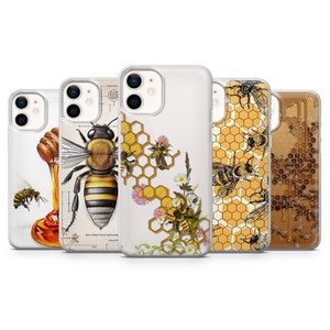 Bee-telefoonhoesje Honeybee Cover voor iPhone 15 14 13 12 Pro 11 XR SE, Samsung S23 S22 A73 A53 A13 A14 S21 Fe S20, pixel 8 7 6A