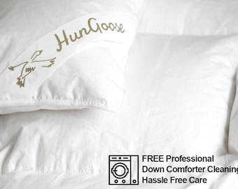 Deluxe Exclusive Original Hungarian Goose Down Comforter Baffle box HunGoose brand 800+FP