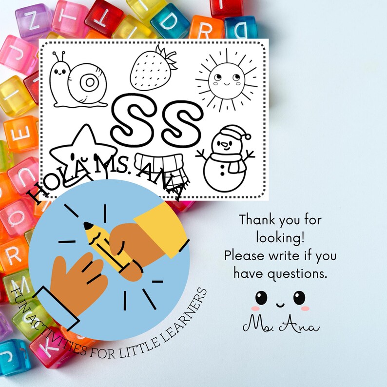 Alphabet Coloring Pages A-Z: Letter Recognition Practice (printable PDF ...