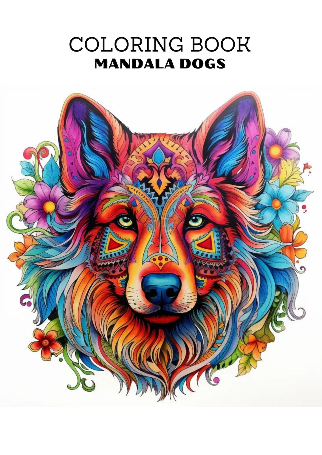 Coloring Mandala Dogs / Mandala Dogs Coloring Pages - Etsy