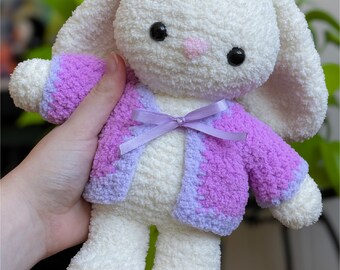 かぎ針編みのカエルとウサギのぬいぐるみパターンバンドル | 英語の