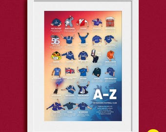 A-Z of Rangers print