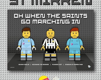 St Mirren LEGO Team Builder print