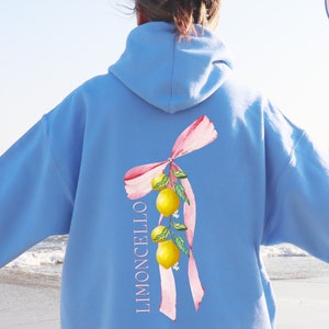 Italian Summer  Italian Hoodie Limoncello Sweatshirts Portofino Sweatshirt Amalfi Coast Sweater Positano Hoodie Italian Lemons Sweatshirt
