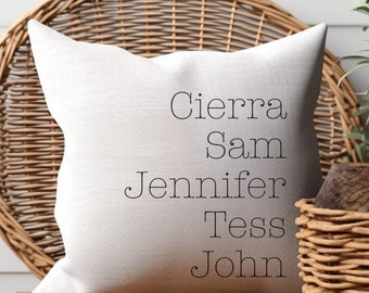 Almohada con nombre personalizado: Funda de almohada con monograma personalizado
