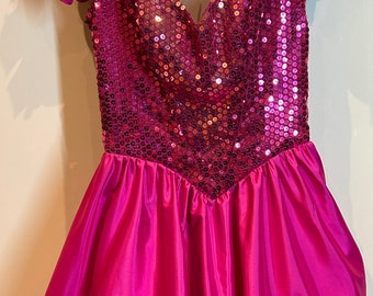 Vintage 1980s Pink Alyce Designs Prom/evening Dress