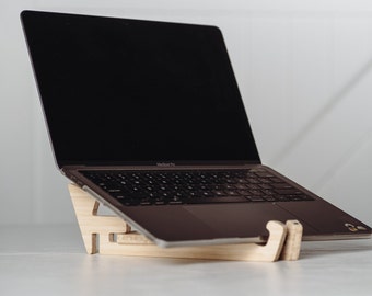 Portable Bamboo Laptop stand Laptop riser