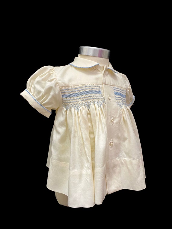 Vintage 50s 3-6 mo baby girl dress Harrods London… - image 3