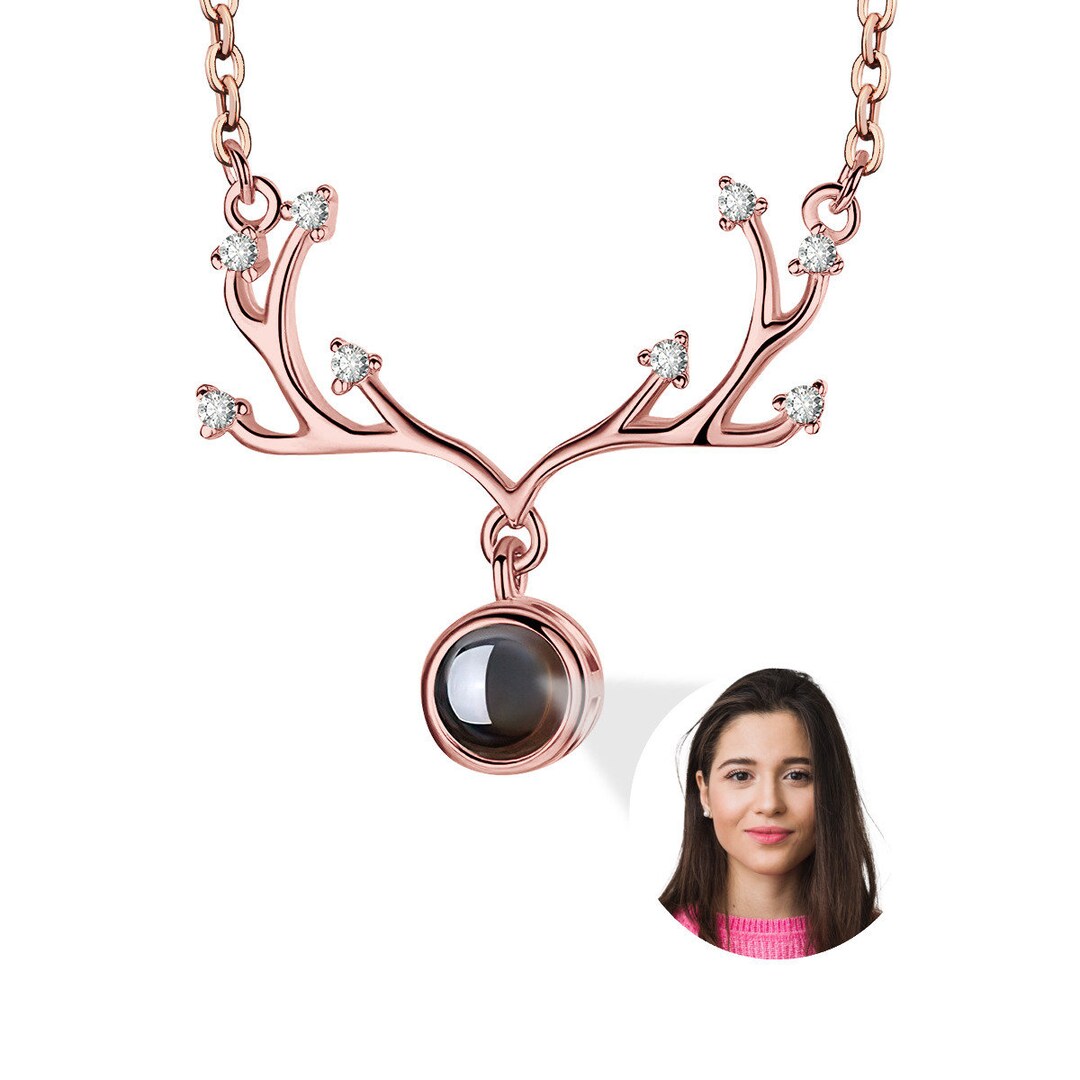 Personalized Adornment: Metal Antler Projection Necklace, an Ideal 
